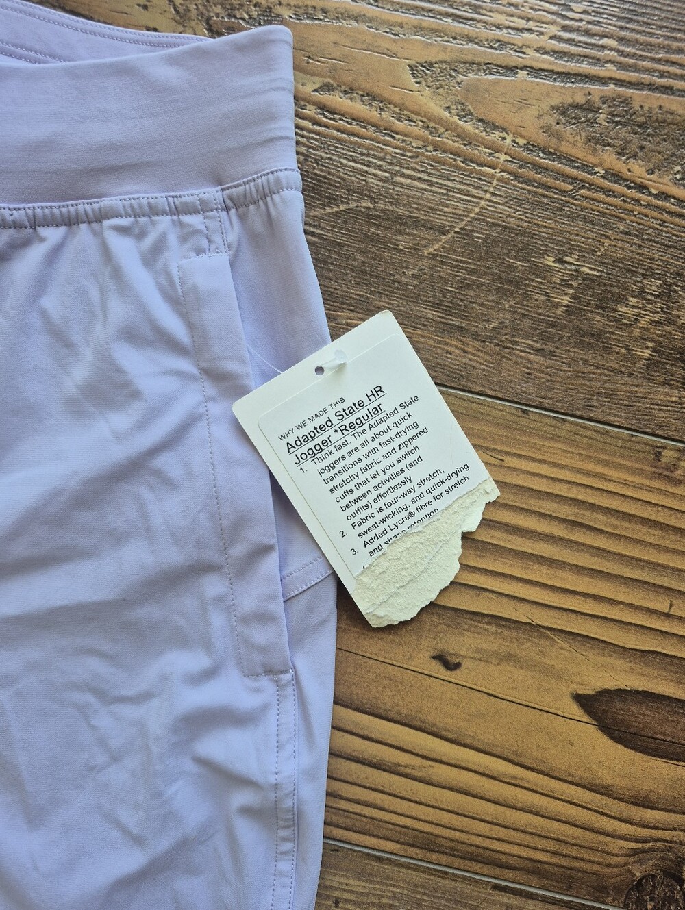 Lululemon Adapted State High Rise Joggers Lavender Size 6 NWT - Picture 9 of 10